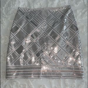 White House Black Market sequined skirt